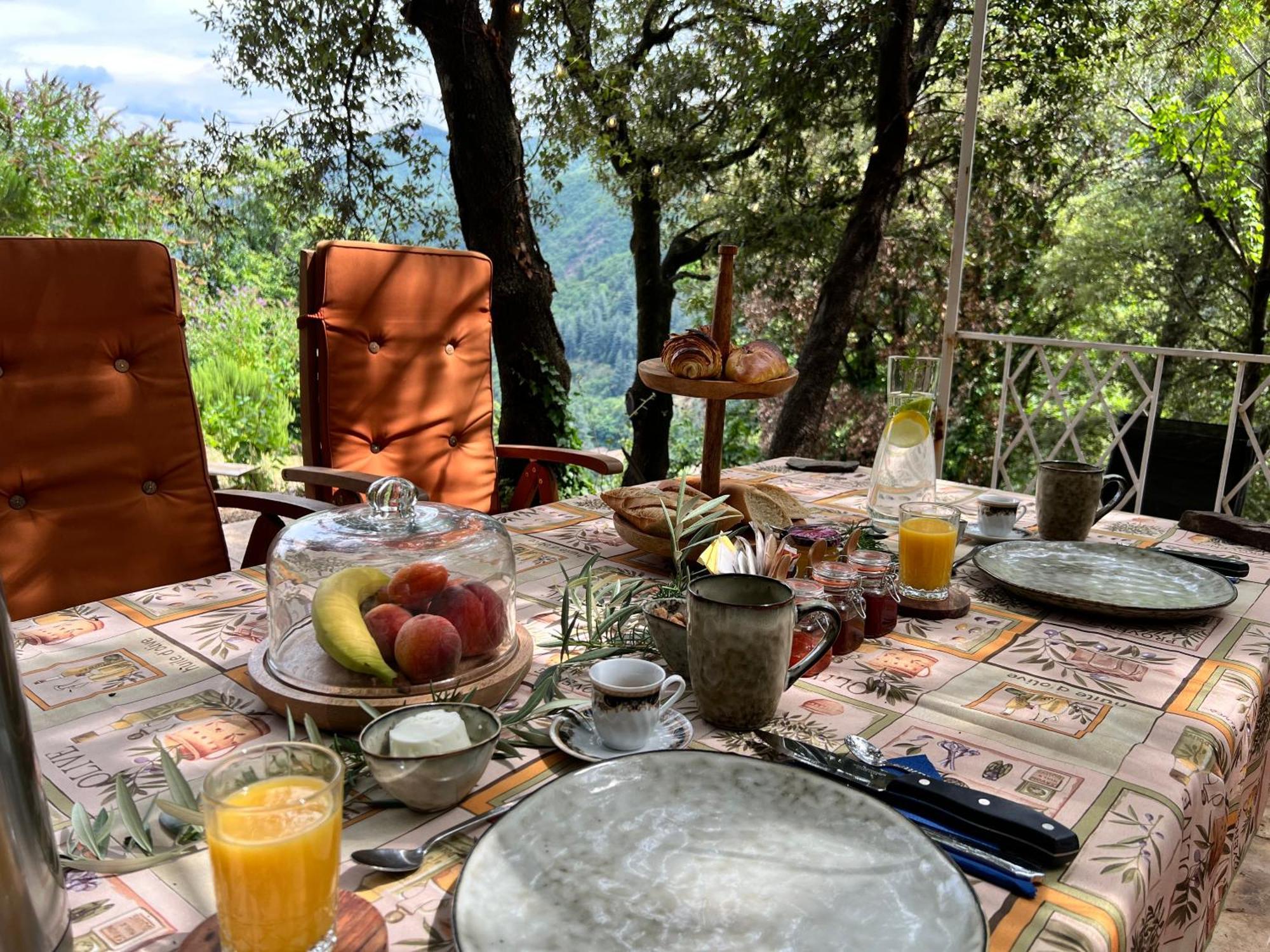Les Magnels Bed and Breakfast Valleraugue Exteriör bild
